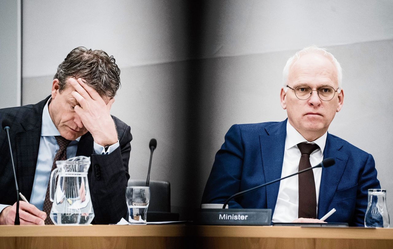 Piet Adema, minister van Landbouw, Natuur en Voedselkwaliteit tijdens het Kamerdebat van woensdag over de Europese mestregels. Hij had een verkeerde inschatting gemaakt, zei hij eerder daarover.