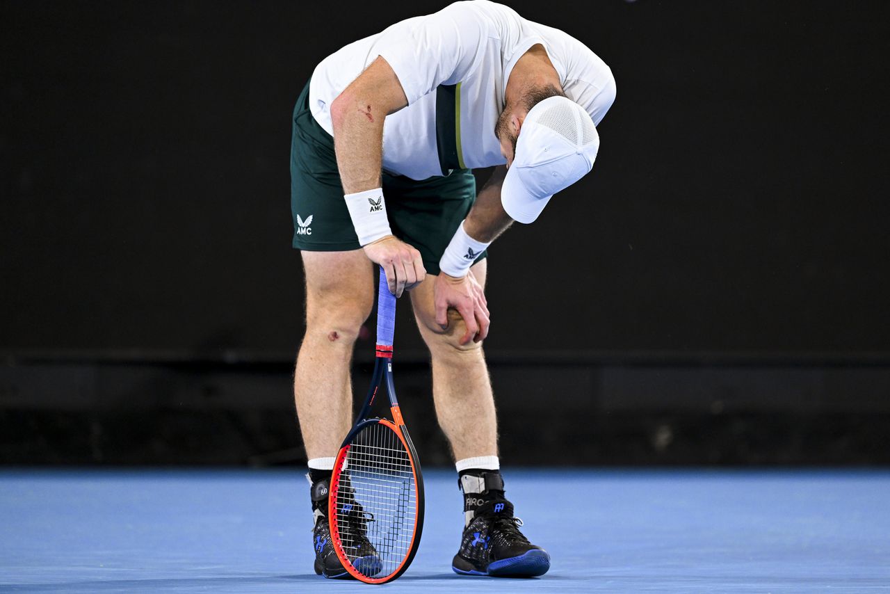 Andy Murray op de Australian Open.