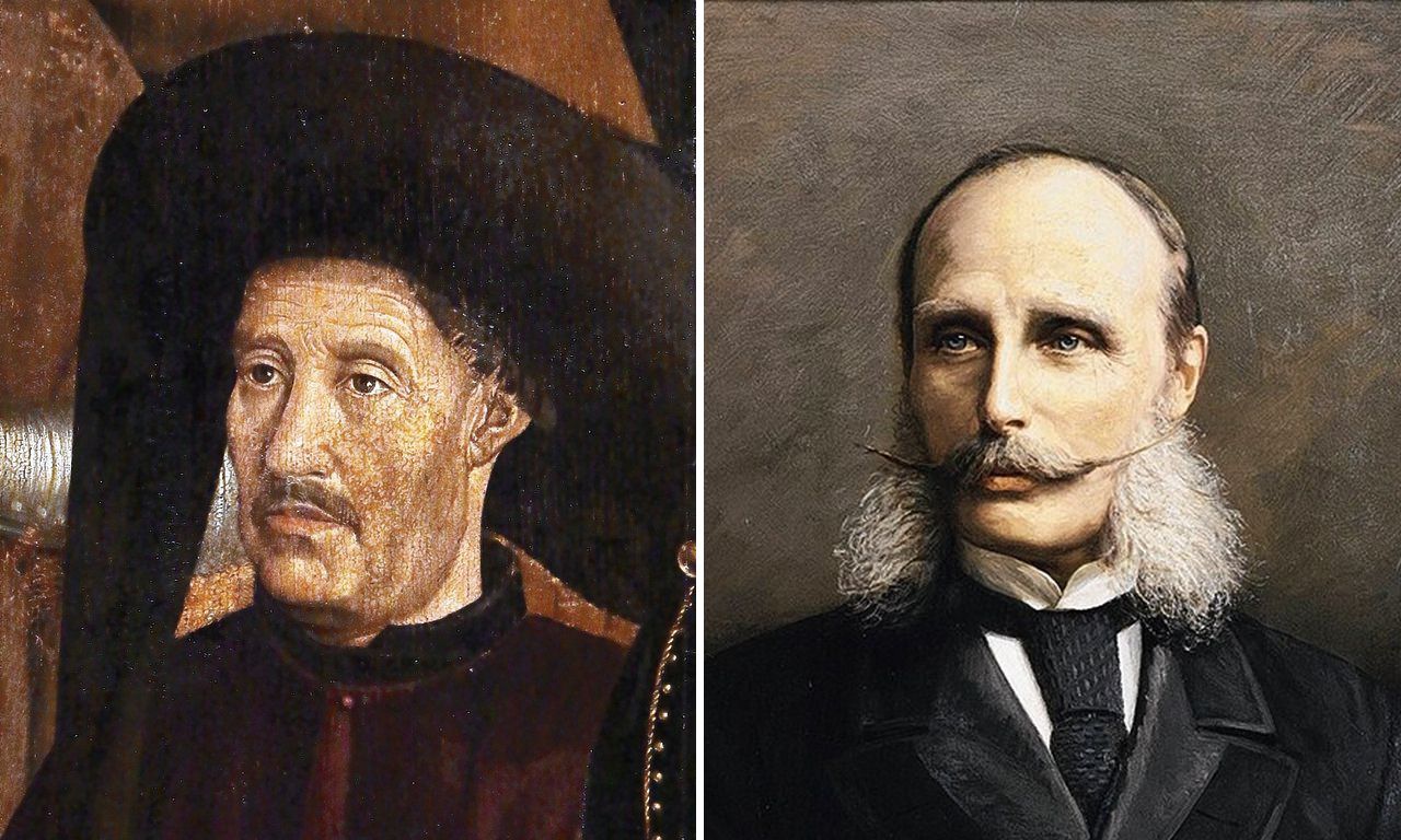 Hendrik de Zeevaarder 1394 - 1460 (links) en 1820 - 1879 (rechts)