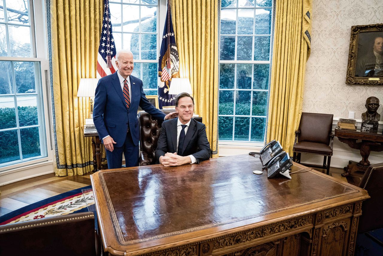 Het gaat tussen Rutte en Biden over chips, Oekraïne en Patriots