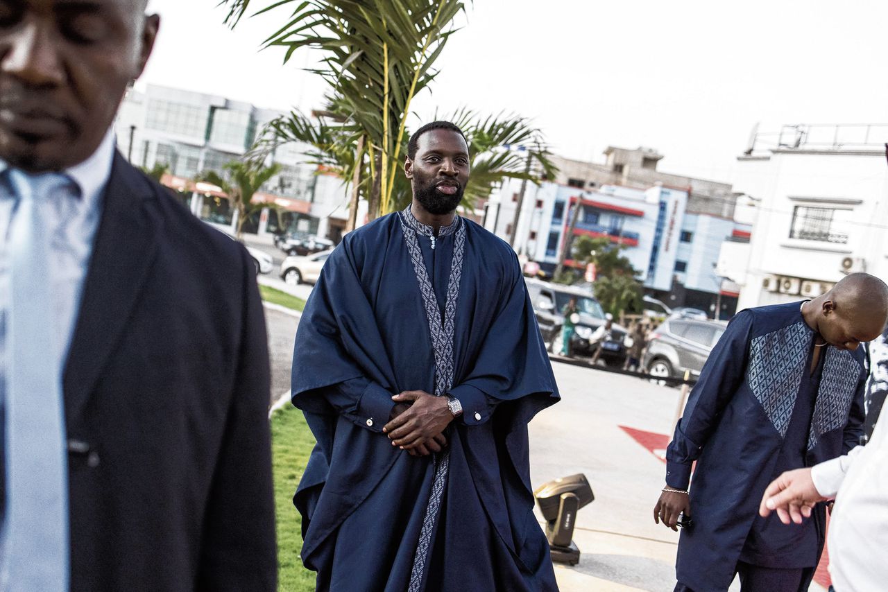 Omar Sy bij de Senegalese première van ‘Tirailleurs’.