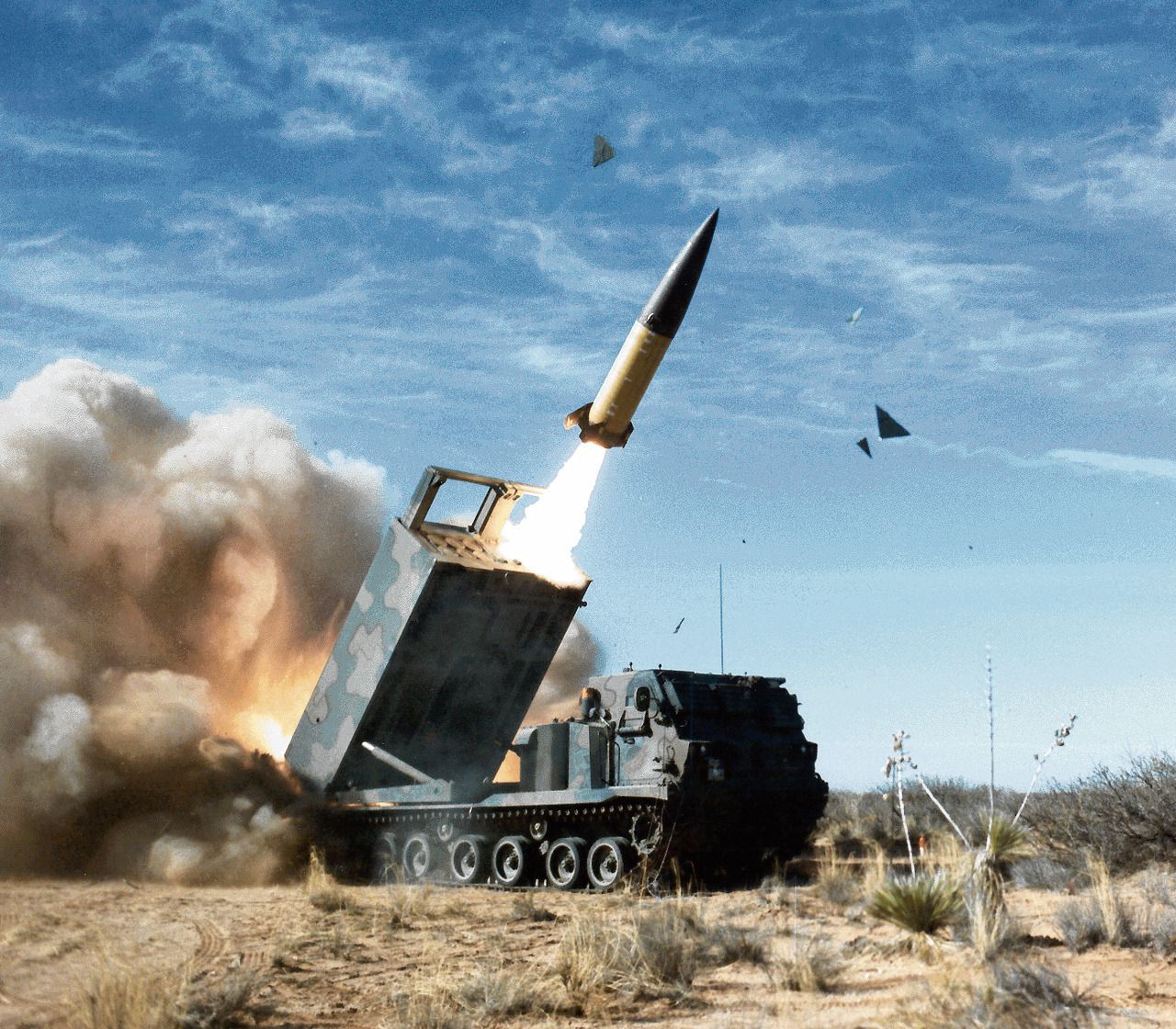 Het Army Tactical Missile System (Atacms), met een bereik van 300 kilometer, is een van de ‘kandidaten’.