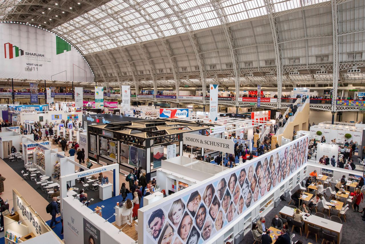 De London Book Fair, de jaarlijkse vakbeurs voor het uitgeven van boeken.