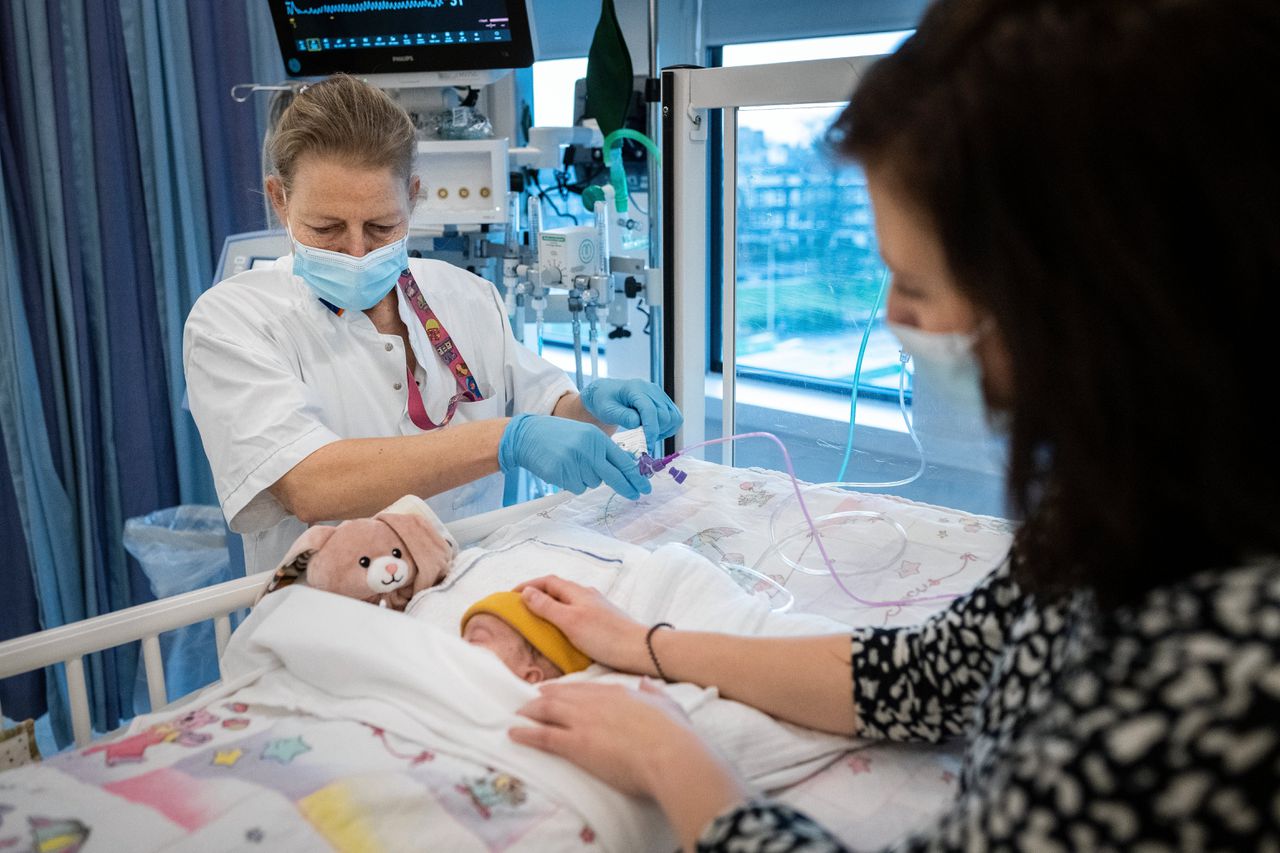 De kinder intensive care in het Beatrix Kinderziekenhuis in het Universitair Medisch Centrum Groningen.