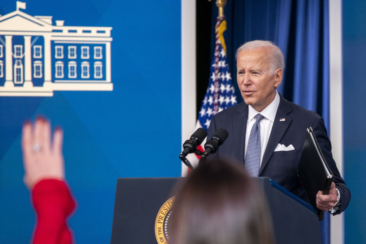 Biden wordt bevraagd over de vondst van de documenten in zijn huis.