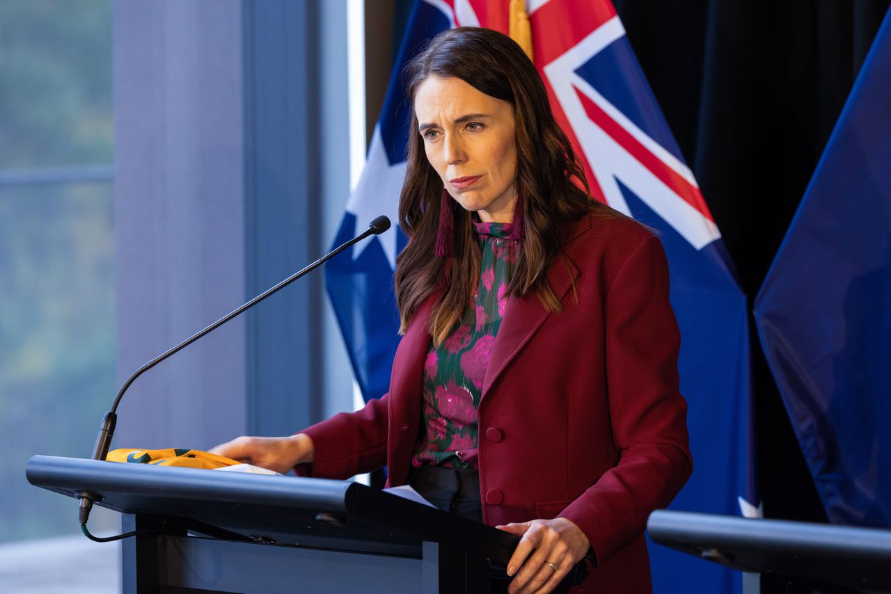 Aftredend premier Jacinda Ardern van Nieuw-Zeeland.