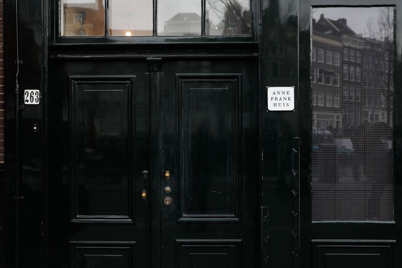 Het Anne Frank Huis aan de Prinsengracht in Amsterdam.