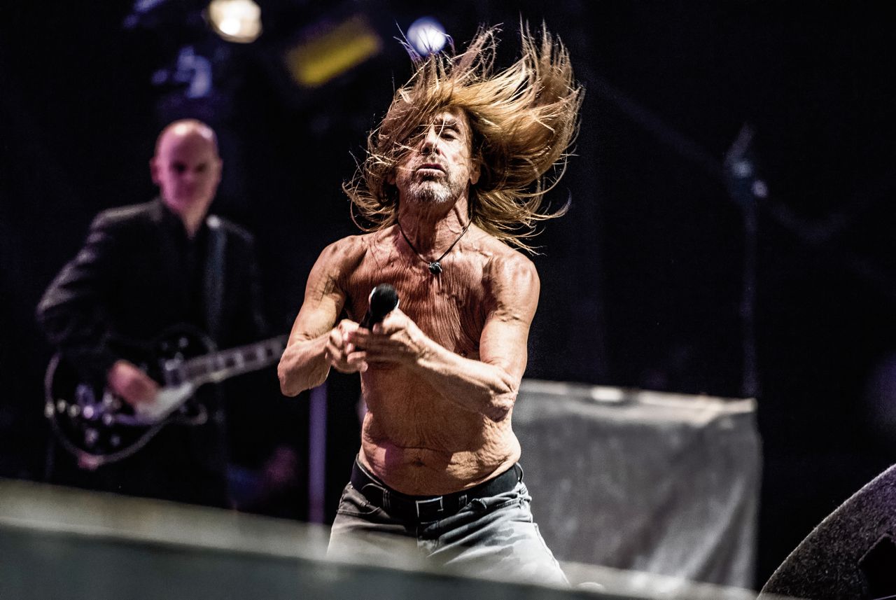 Iggy Pop op Lowlands 2017.