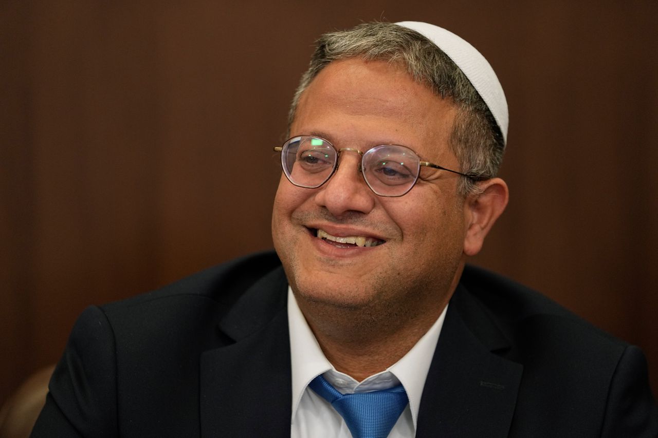 De Israëlische veiligheidsminister Ben-Gvir.