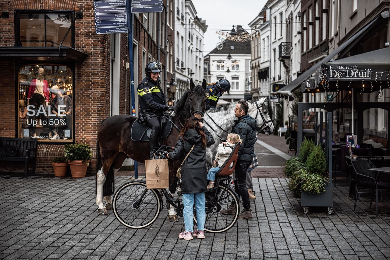 Politie te paard in Den Bosch. Ook de politie en recherche zijn onderdeel van de rechtsstaat, betoogt politicoloog Simon Otjes.