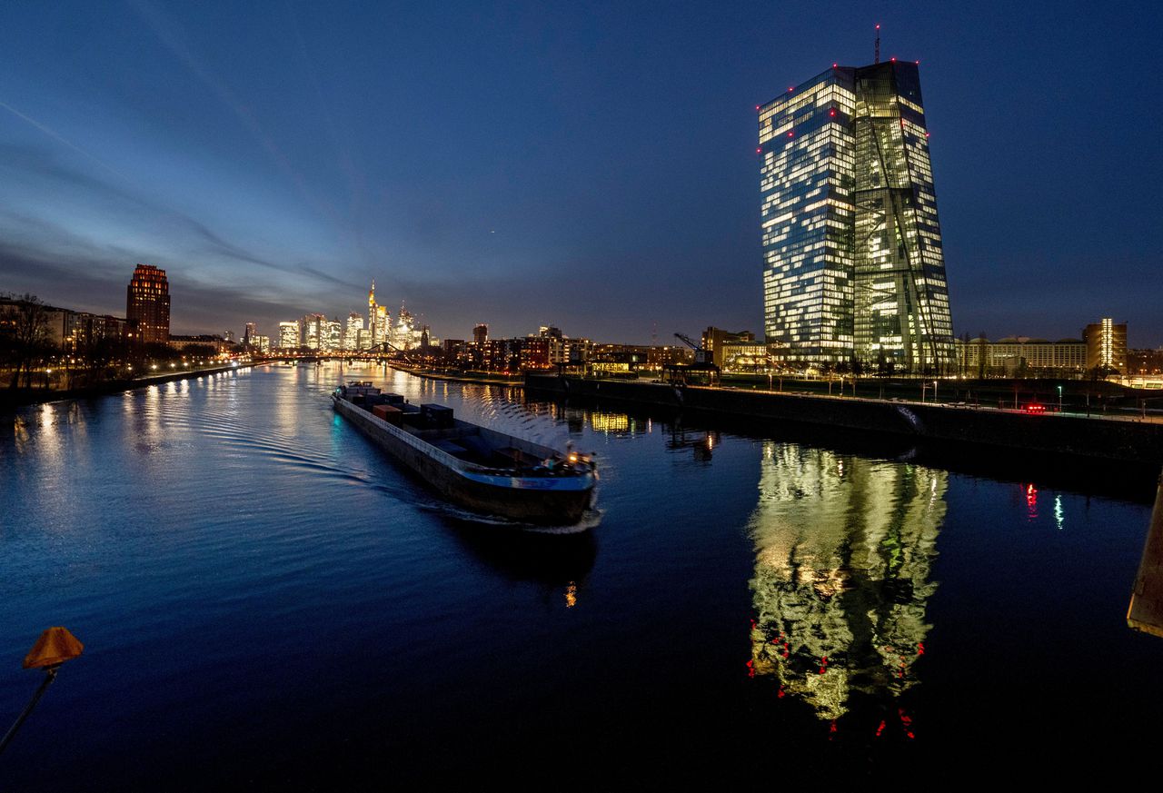 De Europese Centrale Bank in Frankfurt.