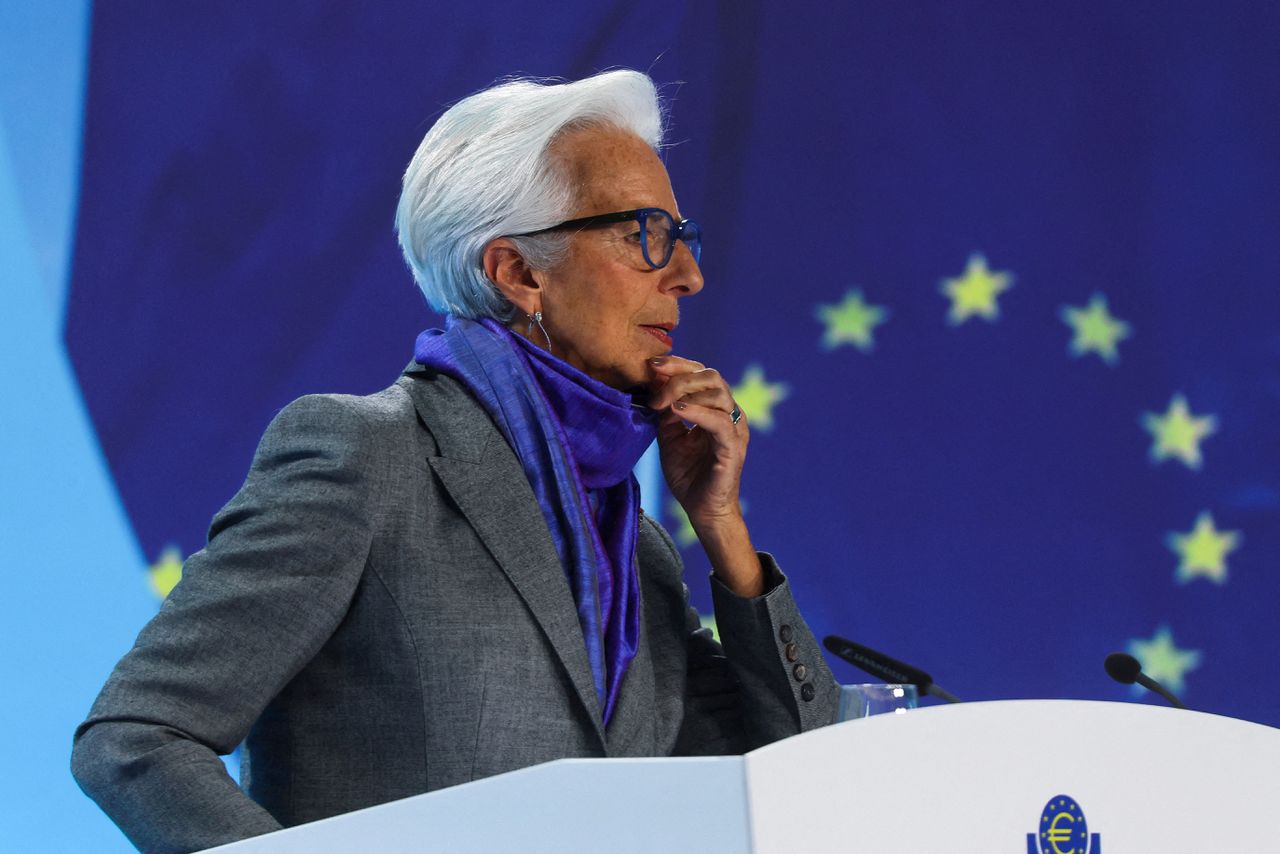 Christine Lagarde, president van de ECB.