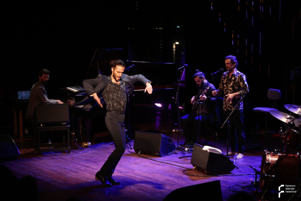 ‘Los Aurora’, flamencojazzband uit Barcelona, tijdens de Flamenco Biënnale.