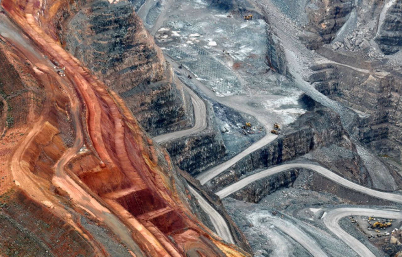 De Super Pit-goudmijn ten zuidoosten van de stad Kalgoorlie, West-Australië. Newmont is mede-eigenaar van de mijn.