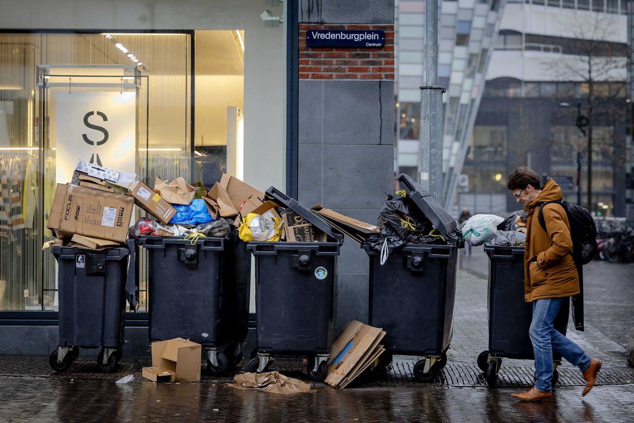 Een week lang wordt er geen afval opgehaald in Utrecht.