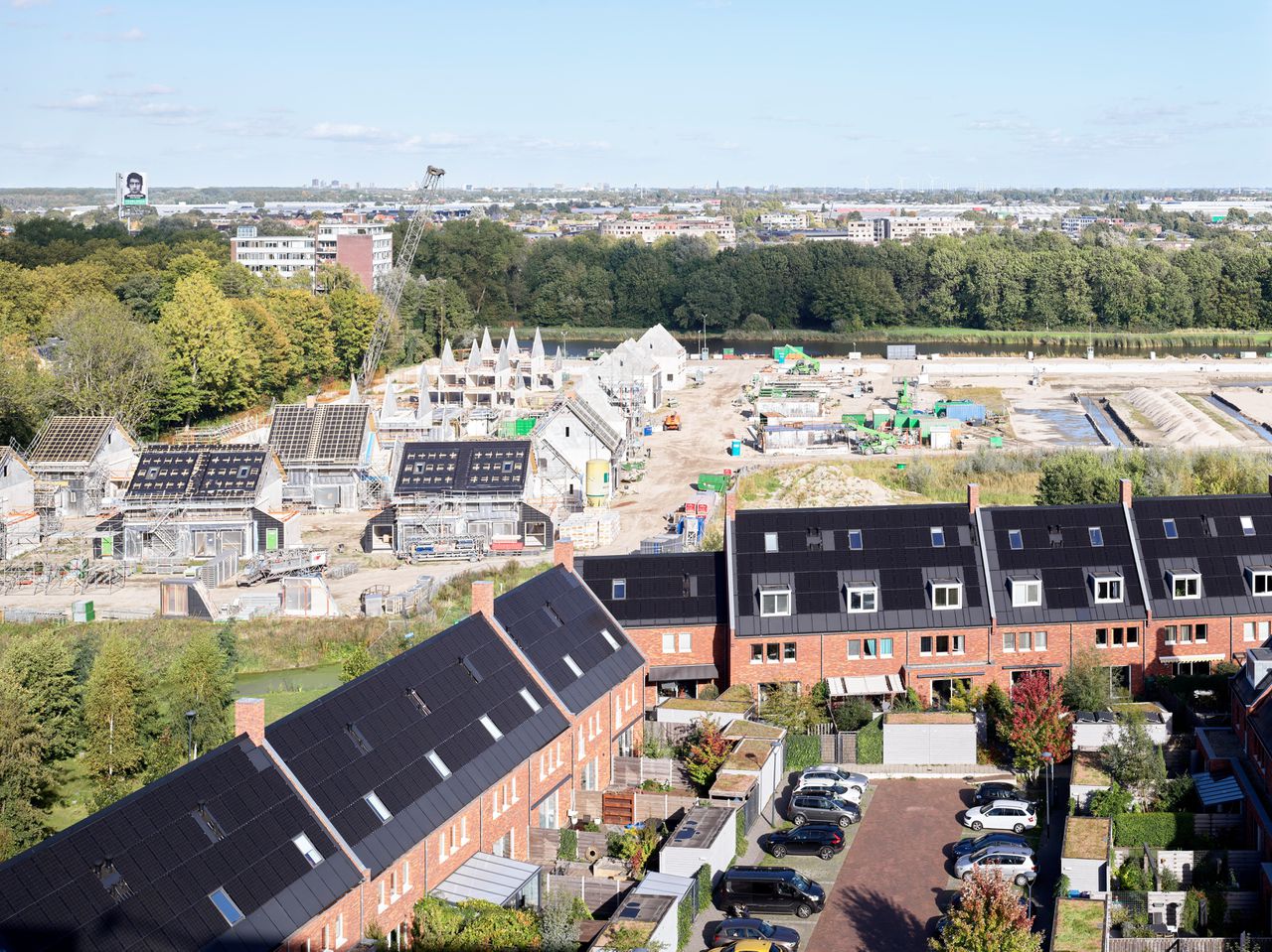 Woningbouw in Delft.