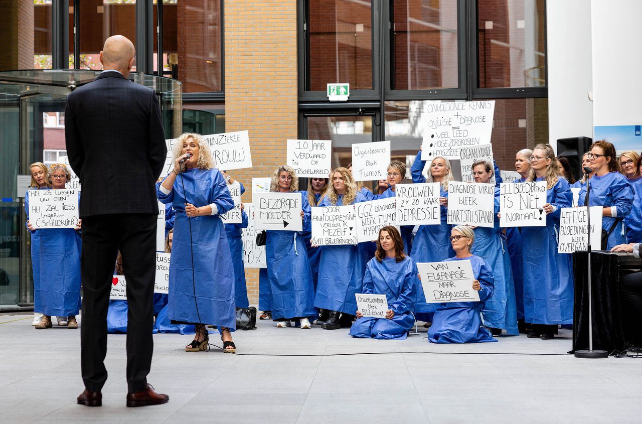 Petitie voor betere medische zorg voor vrouwen.