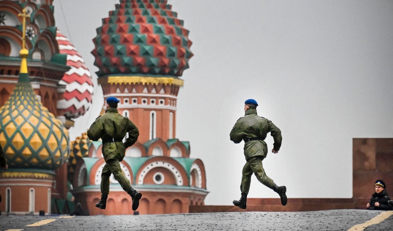 Het Kremlin op 29 september 2022 als het Rode Plein is afgegrendeld voorafgaand aan de ceremonie ter gelegenheid van de inlijving van de nieuwe gebiedsdelen.