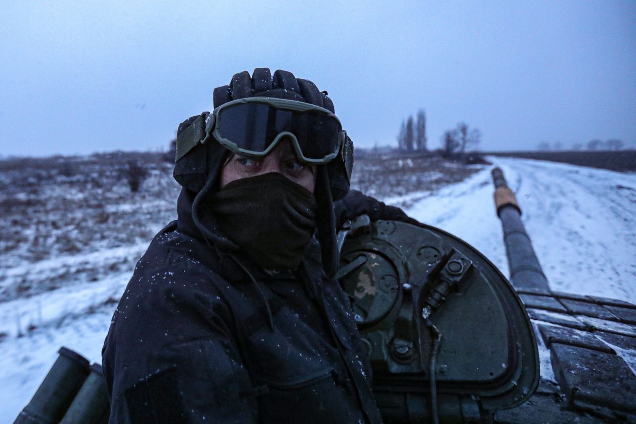 De Eerste Tankbrigade van het Oekraïense leger staat sinds september met gemoderniseerde Sovjettanks aan het Donetskfront.