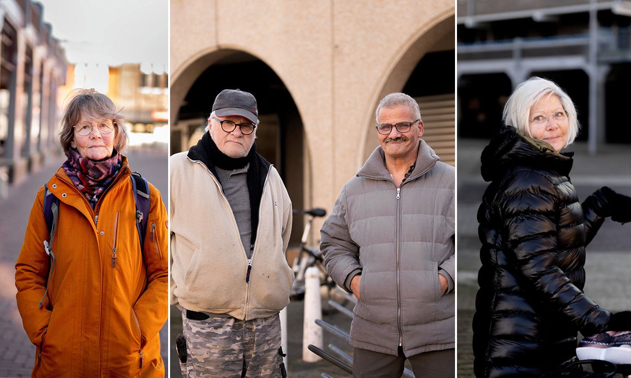 Topsy Langereis, Albert Bezema, Jamal Jari en Monica Nijs, inwoners van Lelystad.