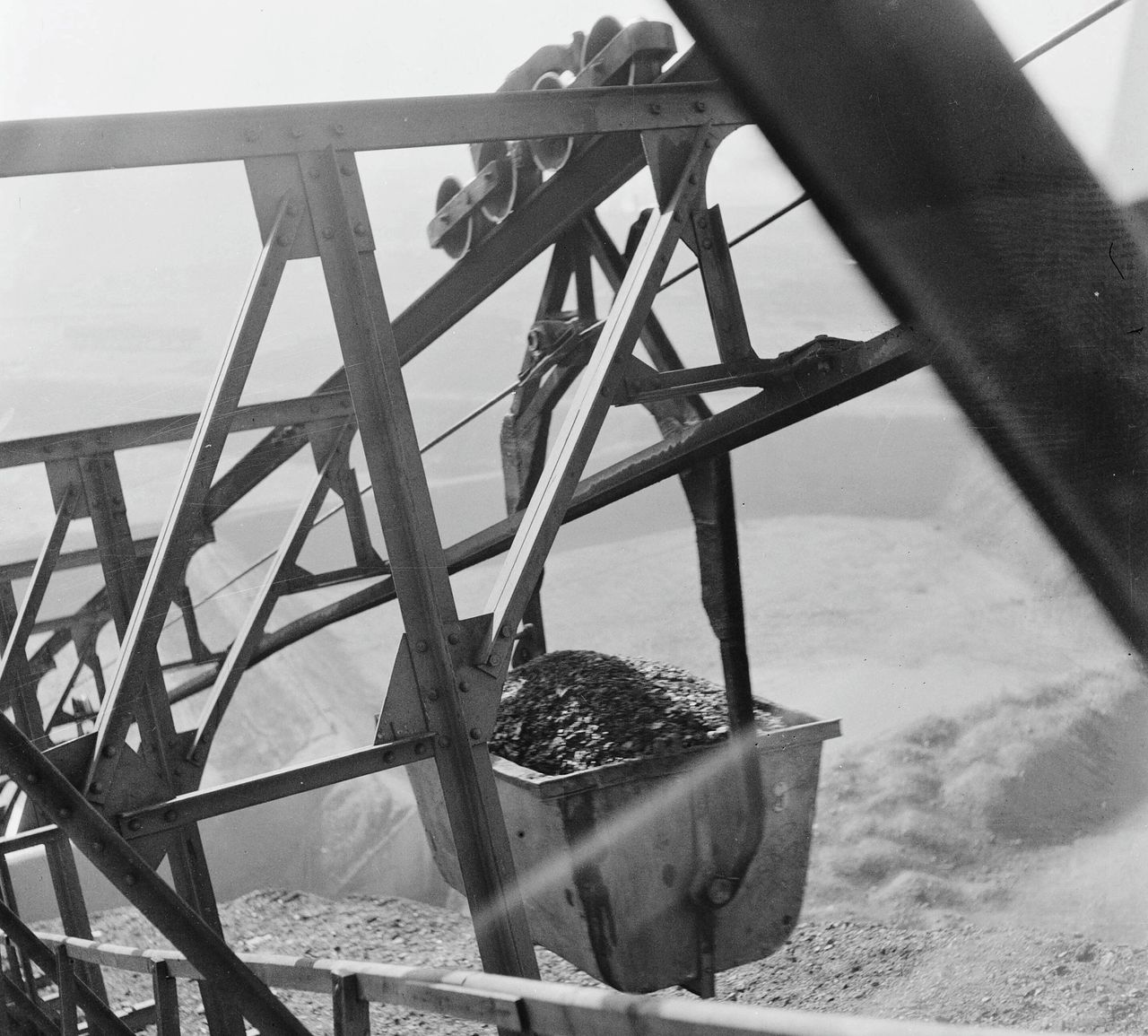 De Oranje-Nassaumijn in Heerlen, 1945.