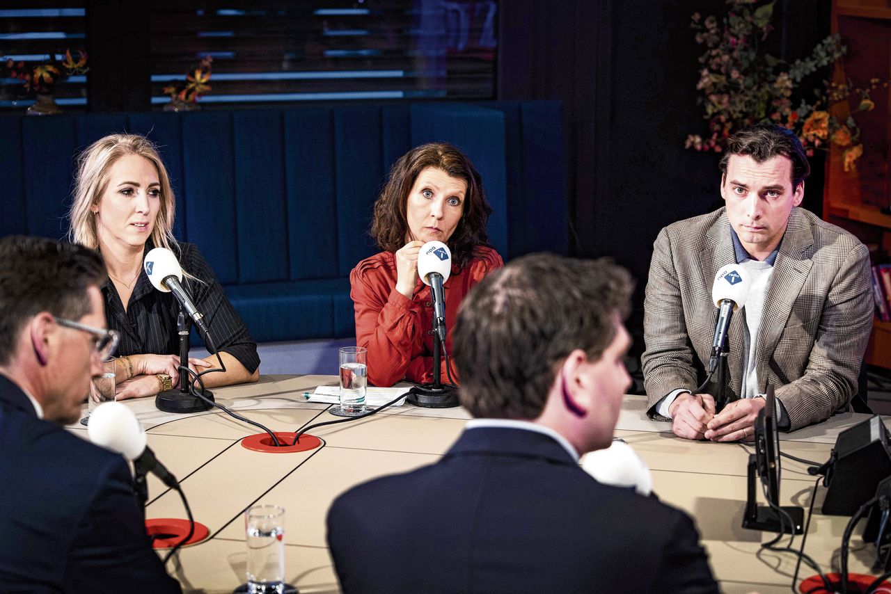 Partijleiders nemen het tegen elkaar op in het Radio 1 verkiezingsdebat.