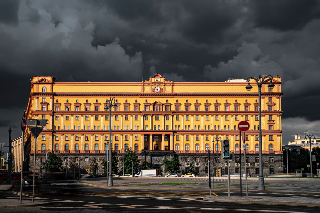 Het hoofdgebouw van de Russische veiligheidsdienst in Moskou.