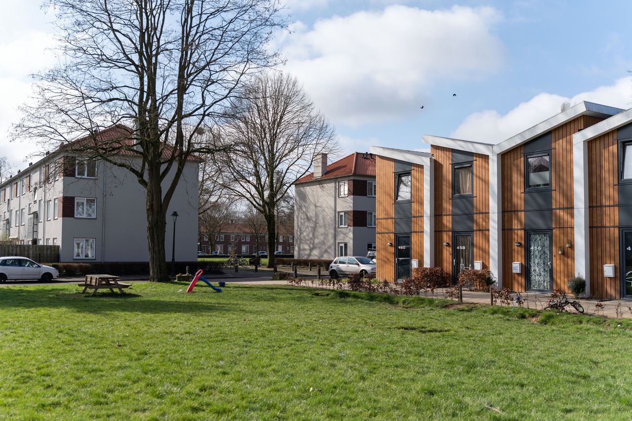 Flexwoningen aan de Aartshertogenlaan in Den Bosch.