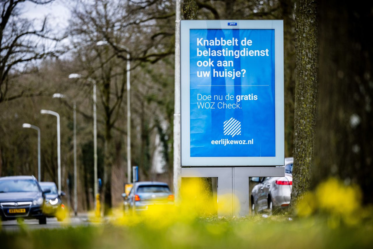 Een advertentie om bezwaar te maken tegen een te hoge WOZ-waarde