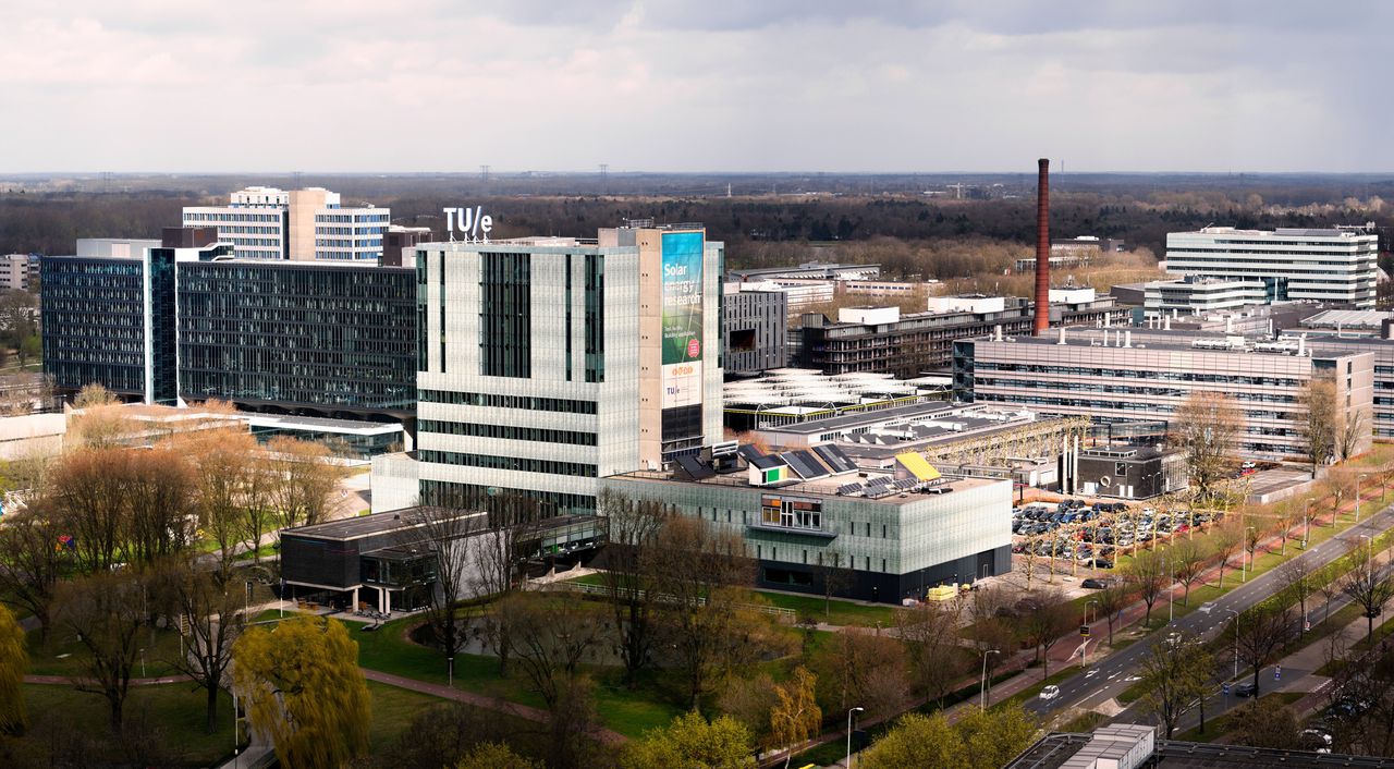 De campus van de Technische Universiteit Eindhoven.