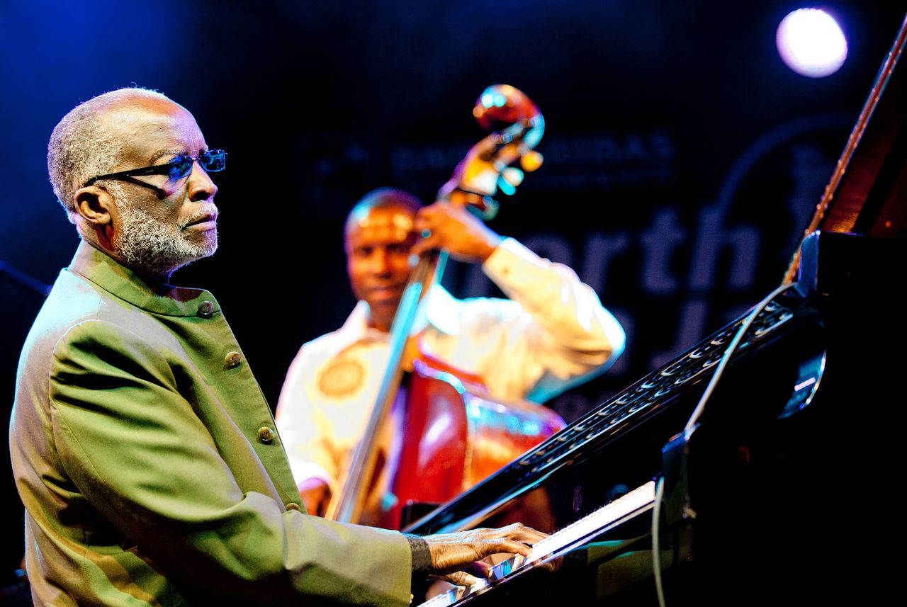 Ahmad Jamal tijdens een concert op het North Sea Jazz Festival in 2012.