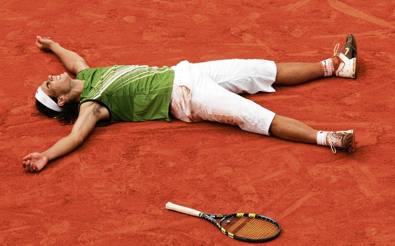 Rafael Nadal na zijn eerste titel op Roland Garros in 2005. Hij wil voor de vijftiende keer het toernooi in Parijs winnen.