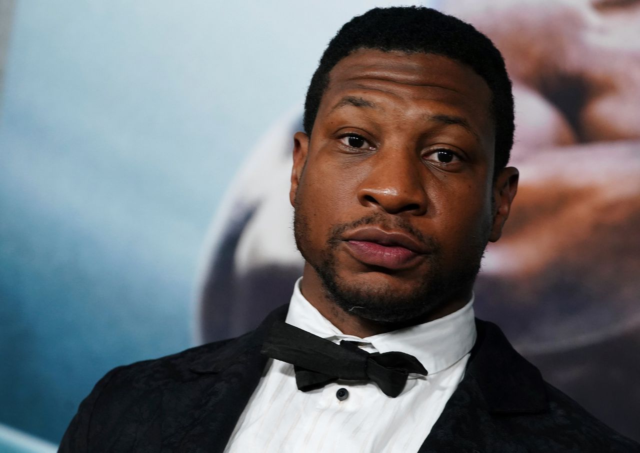 Acteur Jonathan Majors, hier bij de premiere van Creed III in Los Angeles.