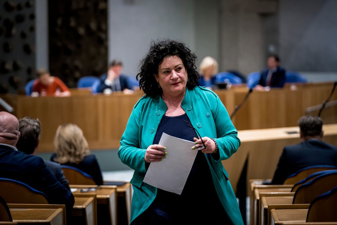 Caroline van der Plas (BBB) tijdens het Kamerdebat over de uitslag van de Provinciale Statenverkiezingen.