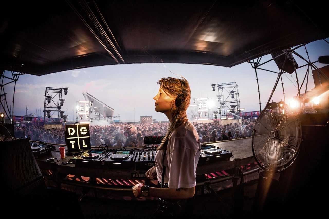 DJ/producer Charlotte de Witte op DGTL festival in Barcelona.