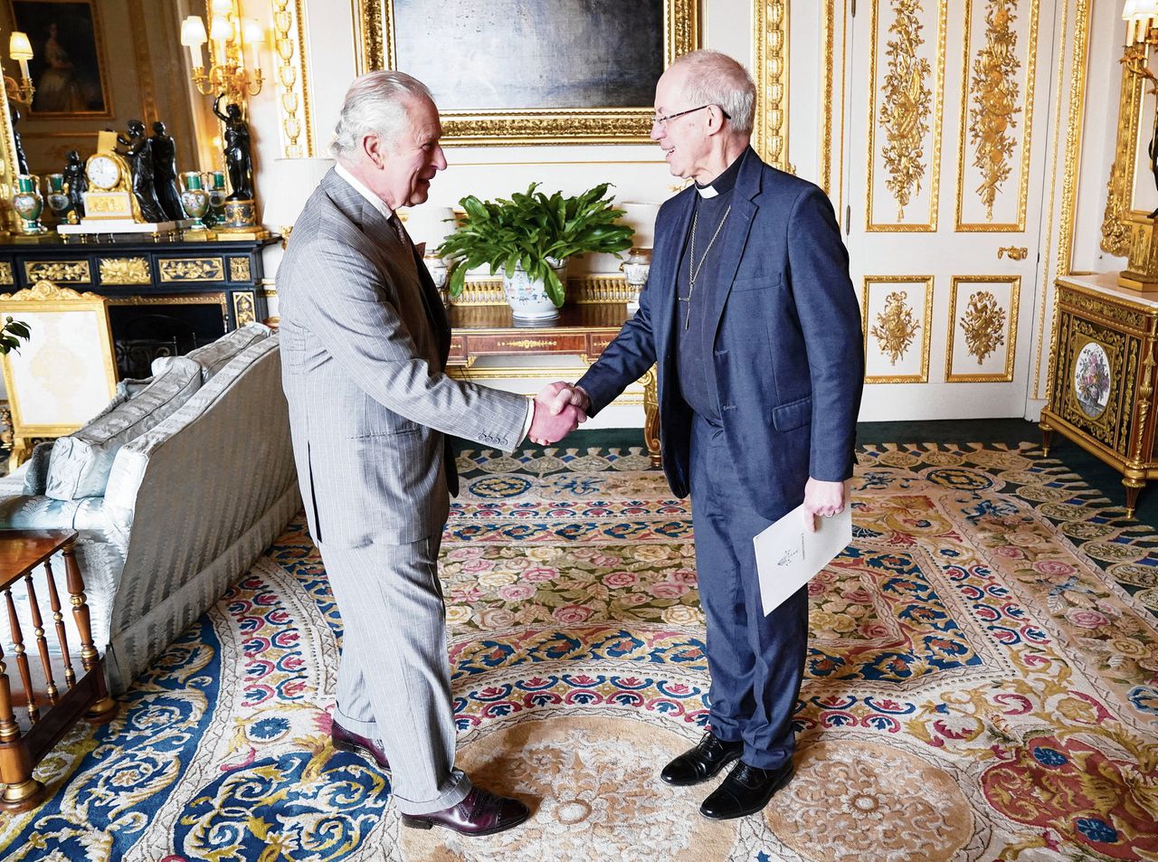 Koning Charles besprak vorige maand op Windsor Castle de plechtigheid van zaterdag met aartsbisschop Welby.