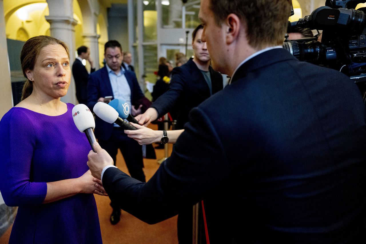 Minister Carola Schouten (Pensioenen) eerder deze maand op het Binnenhof in Den Haag.