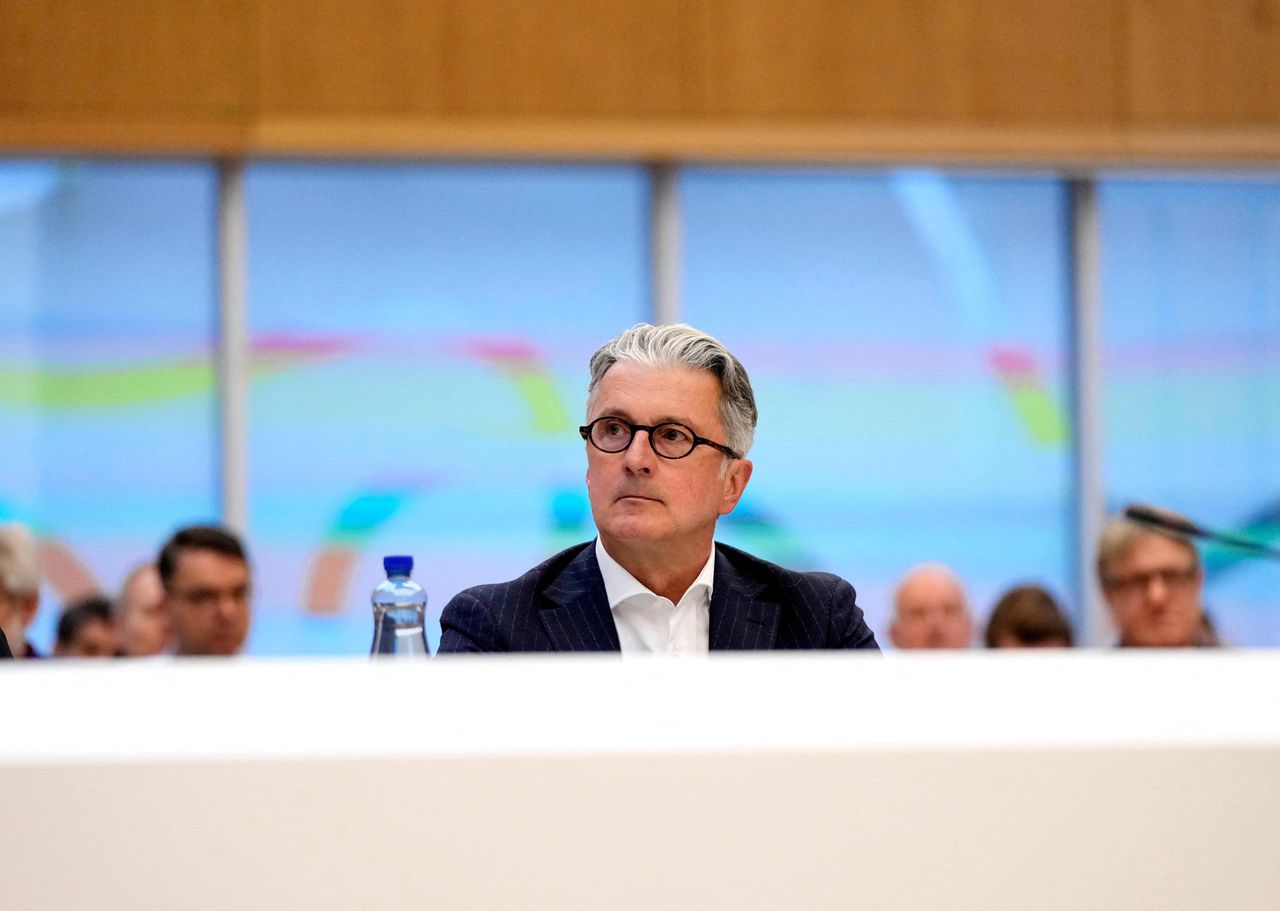 Rupert Stadler in de rechtszaal in München dinsdag.