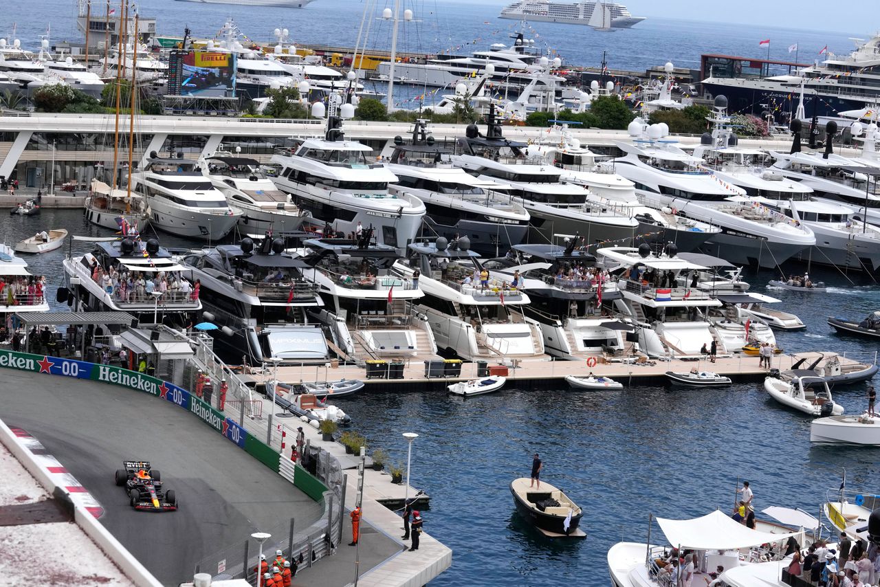 Max Verstappen zondag tijdens de Grand Prix van Monaco.