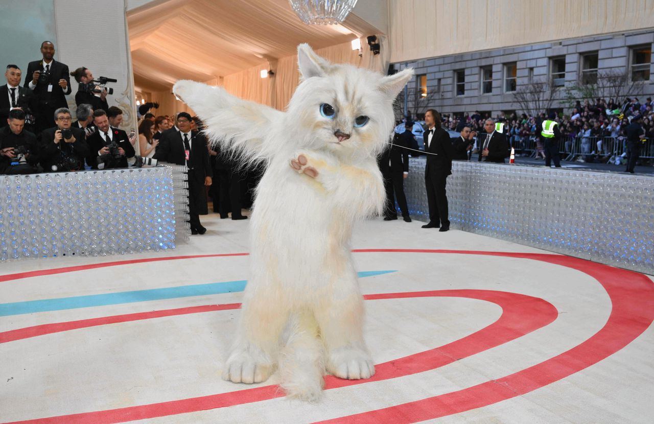 Jared Leto als de geliefde poes van Karl Lagerfeld.