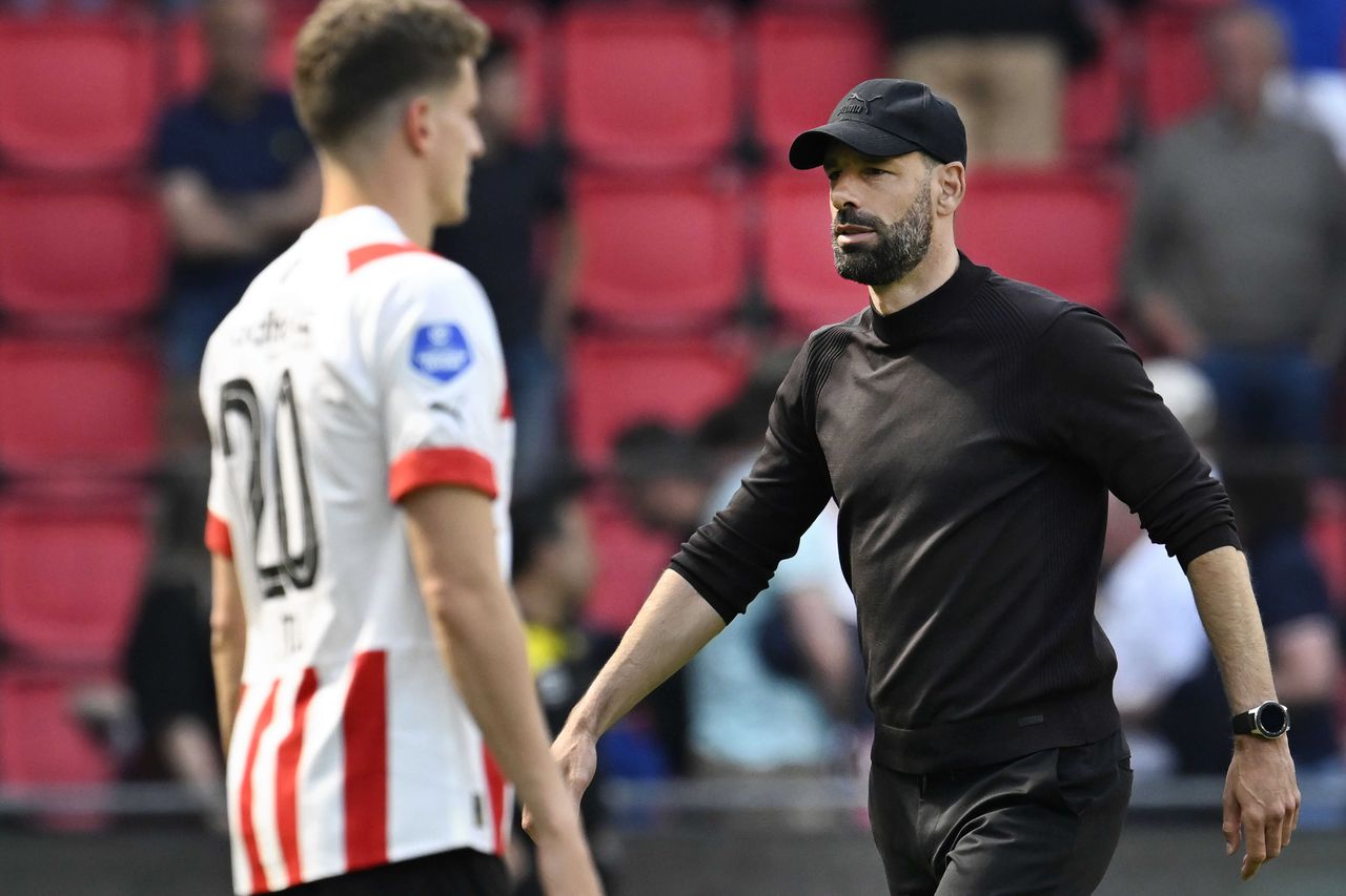 Ruud van Nistelrooij afgelopen zondag na de thuiswedstrijd van PSV tegen sc Heerenveen (3-3).