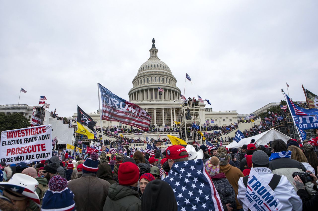 Op 6 januari 2021 bestormden aanhangers van oud-president Donald Trump het Capitool in Washington.