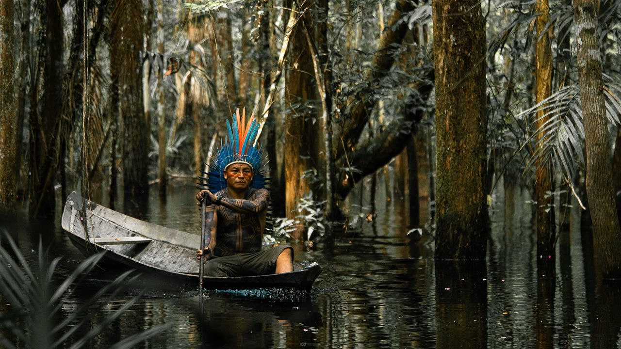 Dadá Borarí in de film ‘Curupira: The Mother of the Forest’, over het leven van de inheemse gemeenschap in het Amazoneregenwoud waartoe Borarí behoort.