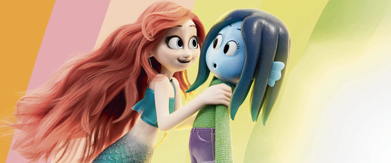 (from left) Chelsea Van Der Zee (Annie Murphy) and Ruby Gillman (Lana Condor) in DreamWorks Animation’s Ruby Gillman, Teenage Kraken, directed by Kirk DeMicco.