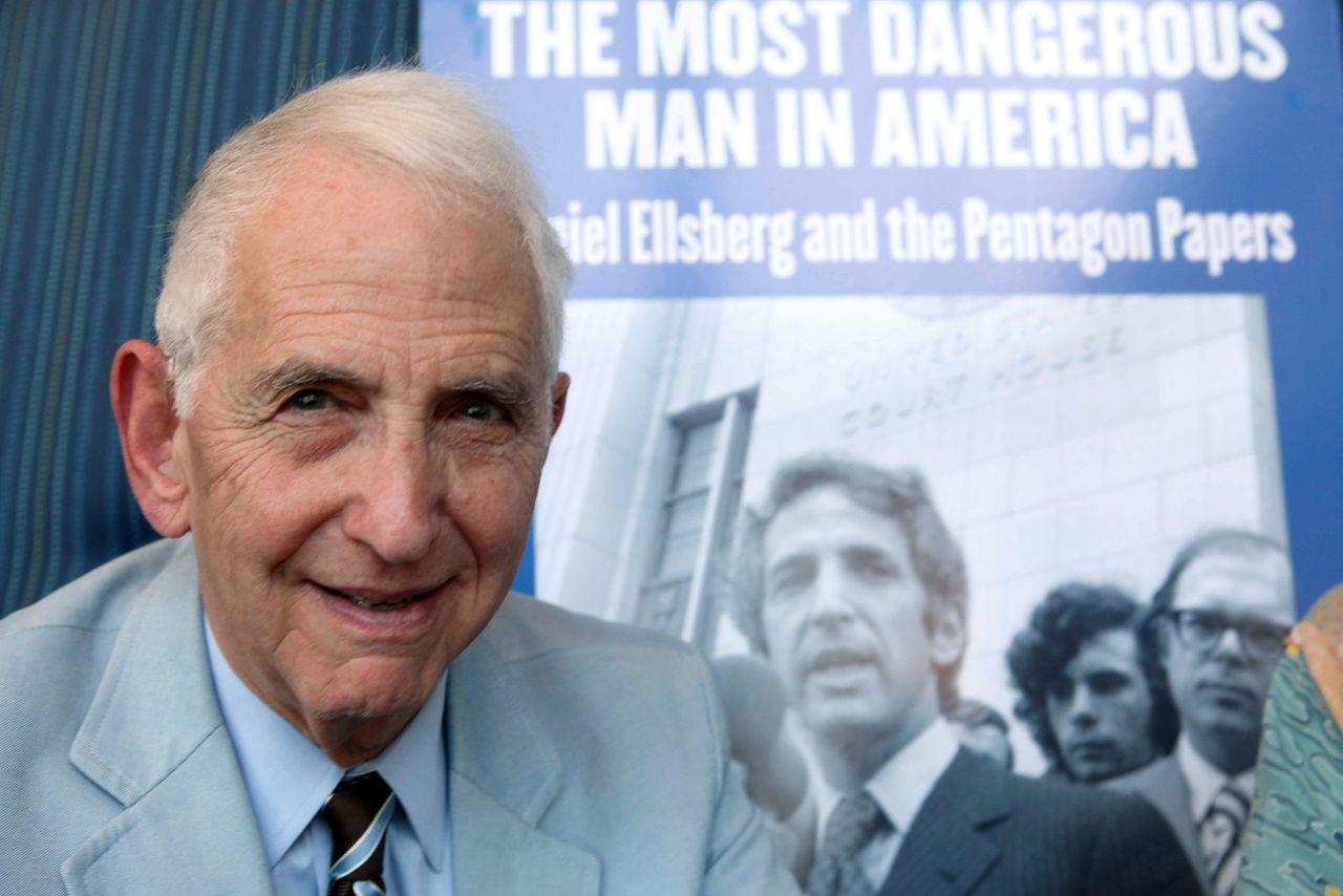 Daniel Ellsberg onthulde in 1971 de Pentagon Papers, over de Amerikaanse oorlogsinspanning in Vietnam.