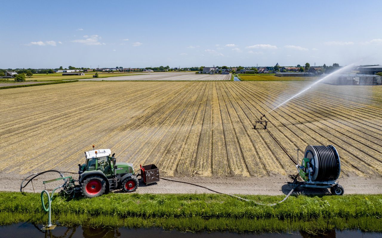 Een van de taken van waterschappen is beslissen of het bewateren van akkers en weilanden is toegestaan. In meerdere delen van het land mag dit nu niet.