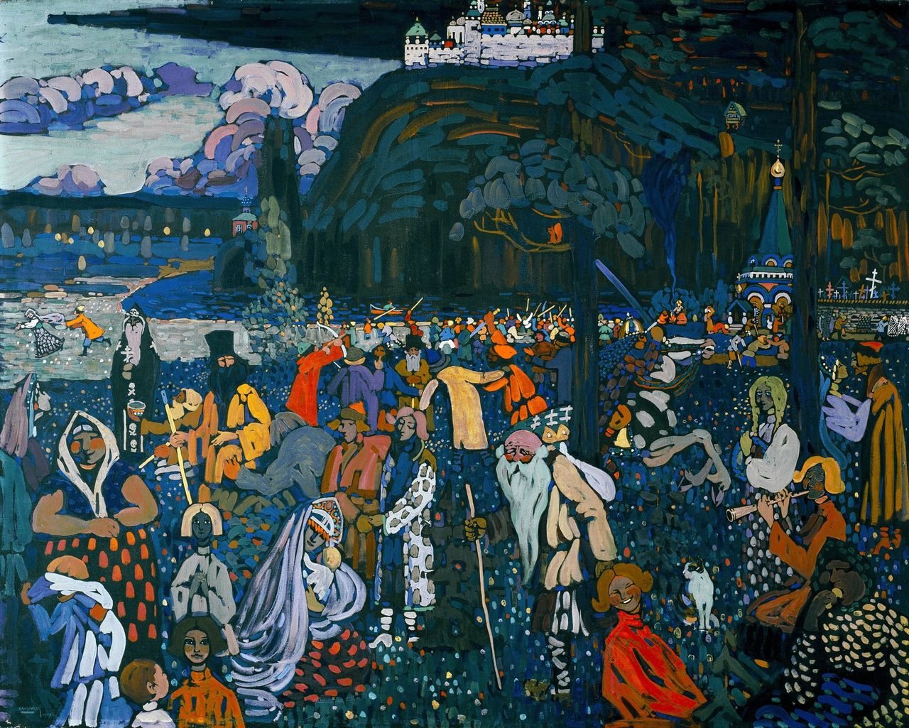 Wassily Kandinsky, Das Bunte Leben, 1907 (130 cm x 163 cm)