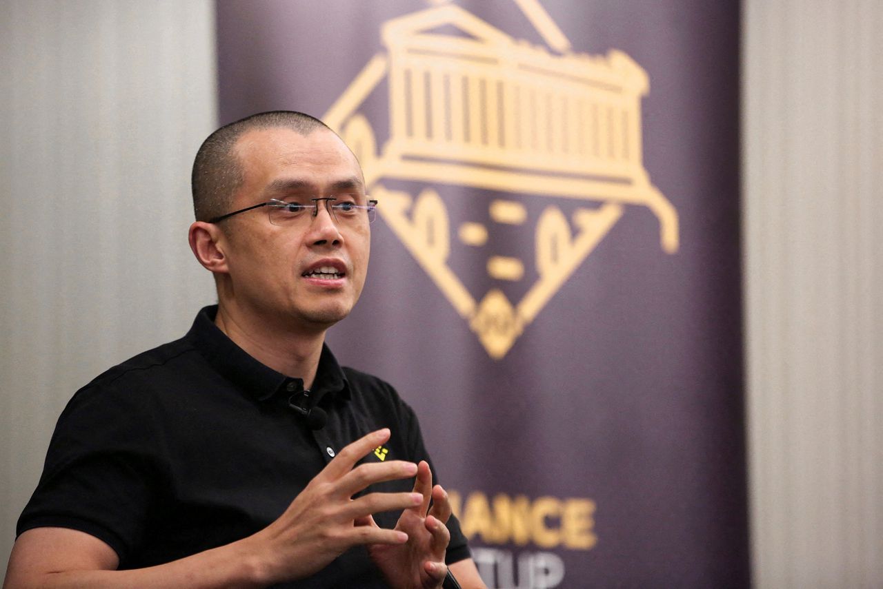 Zhao Changpeng, de oprichter van Binance, vorig jaar bij een conferentie.