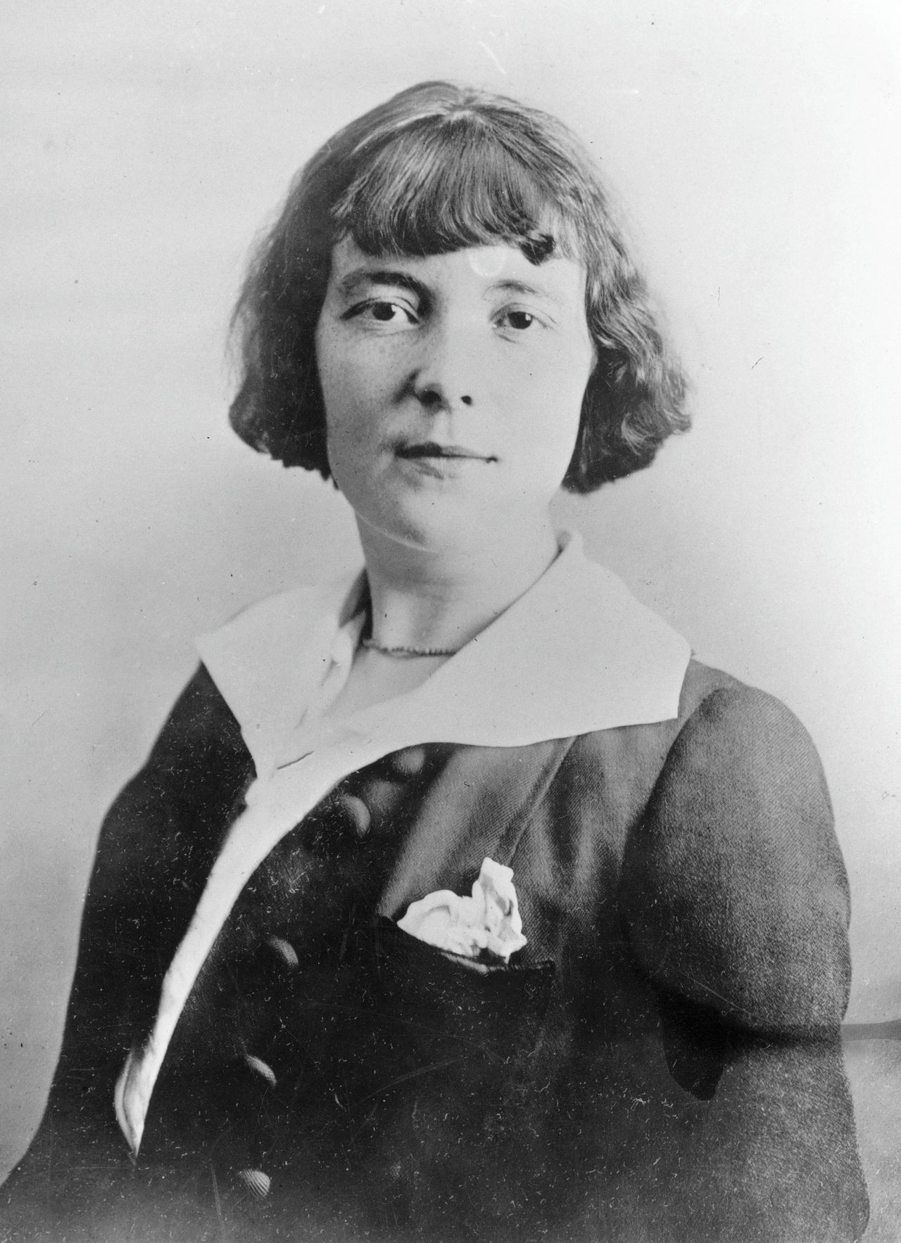 Schrijfster Katherine Mansfield, rond 1920.