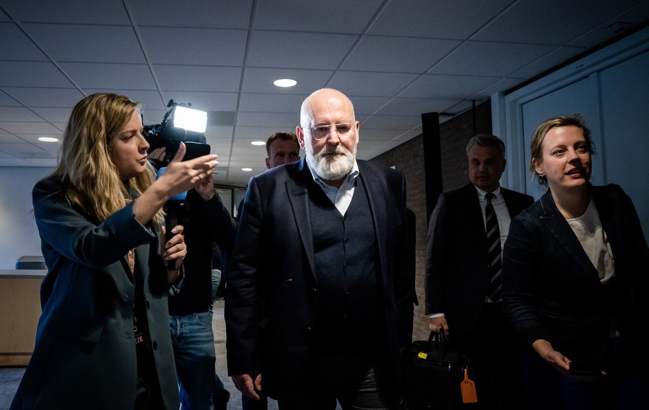 Eurocommissaris Frans Timmermans eerder dit jaar tijdens een bezoek aan de Tweede Kamer.